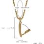 JAJAFOOK 14K Gold Plated Iced Out Barber Scissors Shear Razor Blade Pendant Necklace, 24'' Rope Chain
