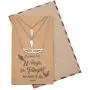 Quan Jewelry Angel Wing Necklace, Set of 3 Pendant Necklaces, Gifts for Mother Daughter Sister with Inspirational Quote Card - 100% Handmade
