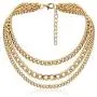 Pingyongchang Metal Gold Silver Color Thick Chunky Choker Chain Multi Layered Adjustable Length Necklace Exaggeration Oval Cuban Collar Statement Clavicle Necklace for Women Men Party Gifts Jewelry Pingyongchang Metal Gold Silver Color Thick Chunky Choker Chain Multi Layered Adjustable Length Necklace Exaggeration Oval Cuban Collar Statement Clavicle Necklace for Women Men Party Gifts Jewelry