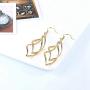 TIVANI Womens Pretty 18K Gold Plated Double/Triple/Tassel Linear Loops Design Twist Wave Hook Dangle Earrings for Women Girls