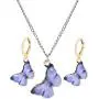 Nanafast Butterfly Necklace & Huggie Hoop Earrings Set for Women & Girls Enamel Butterfly Jewelry Set with Gold-Plated Nanafast Butterfly Necklace & Huggie Hoop Earrings Set for Women & Girls Enamel Butterfly Jewelry Set with Gold-Plated