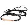 IEFSHINY Couples Bracelets His and Hers Bracelets, Relationship Bracelets Matching Bracelets for Couples Boyfriend and Girlfriend Bracelets Anniversary Promise Gifts 2pcs