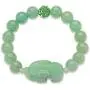 Palm Beach Jewelry Genuine Green Agate and Green Crystal Elephant Stretch Bracelet (10mm), 8 inch Length Palm Beach Jewelry Genuine Green Agate and Green Crystal Elephant Stretch Bracelet (10mm), 8 inch Length