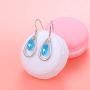 White/Blue Teardrop Earrings Threader Earrings 925 Sterling Silver Droplet Jewelry Drop Dangle Long Charm Earrings for Women Girls Birthday Gifts