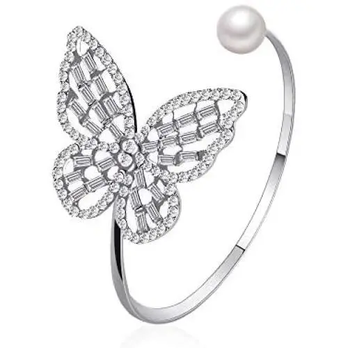 Sparkly Crystal Butterfly Bracelet Dainty Hollow Rhinestone Bangle Wedding Bridal Bridesmaid Bracelet Jewelry for Women and Girls Sparkly Crystal Butterfly Bracelet Dainty Hollow Rhinestone Bangle Wedding Bridal Bridesmaid Bracelet Jewelry for Women and Girls