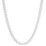 4.5mm .925 Sterling Silver Flat Mariner Link Anchor Chain Necklace