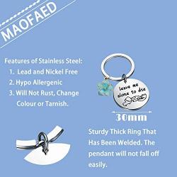 MAOFAED Funny Lilo Gift Leave Me Alone to Die Movie Theme Gift Hibiscus Charm Jewelry Gift for Fan