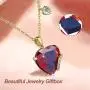 Heart Pendent Necklace for Women Girls Forever Love Heart Birthstone Necklaces Sterling Silver Gold Plated Birthday Fashion Jewelry Gift for Teen Girls Girlfriend Wife Mom Heart Pendent Necklace for Women Girls Forever Love Heart Birthstone Necklaces Sterling Silver Gold Plated Birthday Fashion Jewelry Gift for Teen Girls Girlfriend Wife Mom