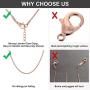 ChainsHouse 925 Sterling Silver Cuban/Figaro/Twisted Rope/Rolo Box Chain Necklace for Men Women 1-5mm Wide Neck Link Stainless Steel Chain Necklace,14'',16'',18'',20'',22'',24'',26'',28'',30''(Send Gift Box)