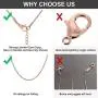 ChainsHouse 925 Sterling Silver Cuban/Figaro/Twisted Rope/Rolo Box Chain Necklace for Men Women 1-5mm Wide Neck Link Stainless Steel Chain Necklace,14'',16'',18'',20'',22'',24'',26'',28'',30''(Send Gift Box)
