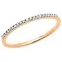 Dazzlingrock Collection 0.10 Carat (ctw) 10K Gold Round White Diamond Ladies Wedding Stackable Band 1/10 CT