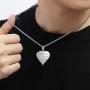 TCHYUN Mom Dad Urn Necklace for Ashes Angel Wing Heart Love Grandma Grandpa Sister Wife Aunt Papa Uncle Nana Keepsake Memorial Cremation