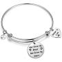 Gzrlyf Sister in Law Bracelet Not Sister by Blood But Sister by Heart Charm Bangle Bracelet Sister Friend Gift