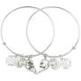Lux Accessories Best Friends Forever BFF Charm Bracelet Set (2pc)