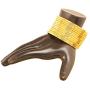 Touchstone New Indian Bollywood Fine Cut Channel Work Thin Designer Bangle Bracelets. Set of 12. in Antique Gold Tone for Women.