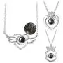 3Pcs/Set 100 Languages About I Love You Projection Necklaces Heart Crown Wing Shaped Charms Romantic Crystal Inlaid Jewelry Birthday for Women Girls Girlfriends Wife 3Pcs/Set 100 Languages About I Love You Projection Necklaces Heart Crown Wing Shaped Charms Romantic Crystal Inlaid Jewelry Birthday for Women Girls Girlfriends Wife