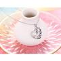 Sterling Silver Animal Necklace for Women Zebra Panda Pendant Necklace