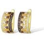 Santuzza Brown Spinel Dangle Earrings 925 Sterling Silver White Cubic Zirconia Drop Earring Fine Jewelry For Women