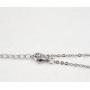 espere Sterling Silver Waterdrop Pear Shape Pendant Droplet Necklace