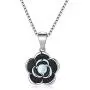 CiNily Rose Flower Pendant Necklace for Women Girls White Fire Opal Jewelry 18K White Gold Plated Enamel Flower Gemstone Pendant Necklace CiNily Rose Flower Pendant Necklace for Women Girls White Fire Opal Jewelry 18K White Gold Plated Enamel Flower Gemstone Pendant Necklace