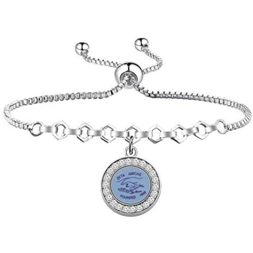 UJIMS Zeta Amicae Pendant Necklace Soror Sisters Jewelry for Her Zeta Charm Earrings 1948 Greek Sorority Jewelry for Sisterhoods