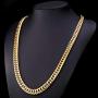 U7 Men Stainless Steel Franco Chain Curb Link Hip Hop Chunky Necklace Costume Jewelry 6MM 9MM 12MM Thick, Length 18-36 Inch, Silver Black Gold Color,Gift Packed