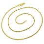 925 Italian Sterling Silver 1mm - 5.5mm Solid Rope Diamond Cut Chain, FREE Microfiber Cloth, Yellow Gold Plated Link Necklace & Bracelet, Giorgio Bergamo