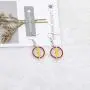 WSNANG Superhero Round Flash Lightning Earrings Dc Comics The Flash Superhero Jewelry Flash Fans Gift for Her