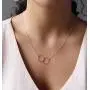 Your Always Charm Friendship Necklace for 2 Best Friend Necklace Two Interlocking Infinity Double Circles Pendant Necklace for Friends