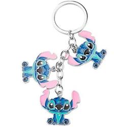 WSNANG Ohana Keychain Ohana Means Family Hibiscus Flower Charm Keychain Hawaiian Ohana Gift Lilo Stitch Jewelry Gift for Family Best Friends