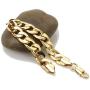 Real Gold Bracelet Mens Or Womens | 9mm Diamond Cut Cuban Link | 2X More Pure 24k Gold Plating Than Other Cheap Fashion Jewelry - The Look & Feel of Pure Solid Gold - 8 '' & 9 inch USA Made!