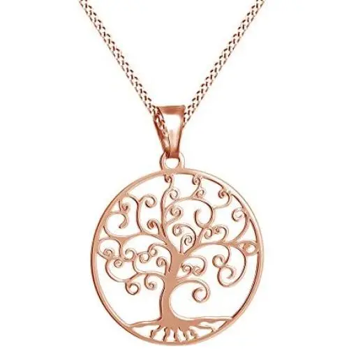 Jewel Zone US Tree of Life Filigree Pendant Necklace 14k Gold Over Sterling Silver Jewel Zone US Tree of Life Filigree Pendant Necklace 14k Gold Over Sterling Silver
