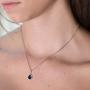 A+O Bridesmaid Jewelry Gift, Blue Sapphire Jewelry