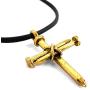 FORGIVEN JEWELRY Antique Nail Cross Necklace in Gold
