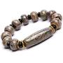 Fengshui Protective Natural Black White Tibetan 9 Eye Dzi Beads Necklace Amulet Attract Positive Energy and Good Luck
