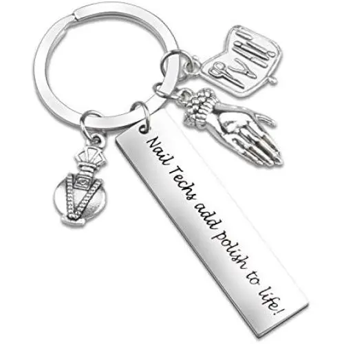 LLsuy Manicurist Gift Estheticians Keychain Nail Tech Gift Beautician Gift Nail Technician Jewelry Cosmetology Gift for Her LLsuy Manicurist Gift Estheticians Keychain Nail Tech Gift Beautician Gift Nail Technician Jewelry Cosmetology Gift for Her