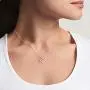 Klurent Rose Flower Necklace Gift for Women Rose Jewelry for Teen Girls Flower Necklaces Birthday Gift Anniversary for Wife Mom Daughter Girlfriend with Gift Box