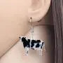 NEWEI Acrylic Anime Dairy Cattle Cow Earrings Drop Dangle Farm Animal Jewelry For Women Girl Gift Charm NEWEI Acrylic Anime Dairy Cattle Cow Earrings Drop Dangle Farm Animal Jewelry For Women Girl Gift Charm