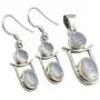 SilverStarJewel Jewelry Silver Set, RAINBOW MOONSTONE 2 Gemstone 925 Stamped Earrings & Pendant SilverStarJewel Jewelry Silver Set, RAINBOW MOONSTONE 2 Gemstone 925 Stamped Earrings & Pendant