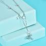 Jemplestic Butterfly Necklace 925 Sterling Silver Necklace for Women Pendant Necklace Gifts for Wife Girlfriend Jewelry for Daughter Girls Best Friends