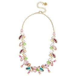Betsey Johnson Mixed Stone Collar Necklace, 16'' + 3.5'' Extemder