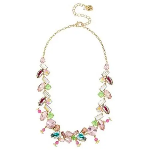 Betsey Johnson Mixed Stone Collar Necklace, 16'' + 3.5'' Extemder