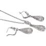 Yoursfs 18KGP Necklace Dangle Earrings Vintage Jewelry Set