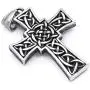 Gungneer Celtic Cross Pendant Necklace Stainless Steel Triquetra Talisman Irish Knot Jewelry Gift Men Women Gungneer Celtic Cross Pendant Necklace Stainless Steel Triquetra Talisman Irish Knot Jewelry Gift Men Women