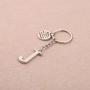FUSTMW Initial Keychain Alphabet Initial Letter Key Ring Pendant Inspiration Gifts Believe in Yourself and You Will Unstoppable