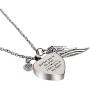 MJartoria Urn Necklaces for Ashes, Memorial Jewelry, Stainless Steel Heart-Shaped Delicate Commemorative Pendant Necklace Vial Necklace