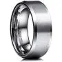 MISTERINGS Basic 6mm 8mm Tungsten Carbide Wedding Rings for Men Black Matte Finish Beveled Edge Comfort Fit Band MISTERINGS Basic 6mm 8mm Tungsten Carbide Wedding Rings for Men Black Matte Finish Beveled Edge Comfort Fit Band