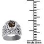 Orchid Jewelry 1.75 Ctw 9X7mm Natural Oval Brown Smoky Quartz Brass Ring For Women | Fashion Ring For Girls | Nickel Free Beautiful and Stylish Birthday Gift For Her