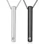 Sllaiss 2 pcs Cremation Jewelry Crystals from Austria Stainless Steel Black Silver Tone Bar Urn Pendant Memorial Ashes Keepsake Exquisite Necklace Sllaiss 2 pcs Cremation Jewelry Crystals from Austria Stainless Steel Black Silver Tone Bar Urn Pendant Memorial Ashes Keepsake Exquisite Necklace