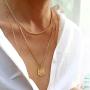 IEFRICH Gold Initial Pendant Necklaces for Women, 14K Gold Plated Dainty Cubic Zirconia Hexagon Initial Pendant Necklace for Women Teen Girls Jewelry Gifts